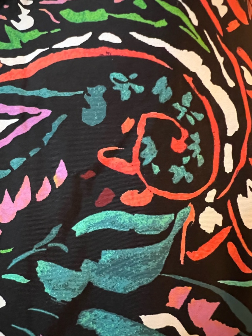Anne Cole Swim Tankini Top Floral Abstract Art Tropical Colorful NWT Large - Picture 4 of 10